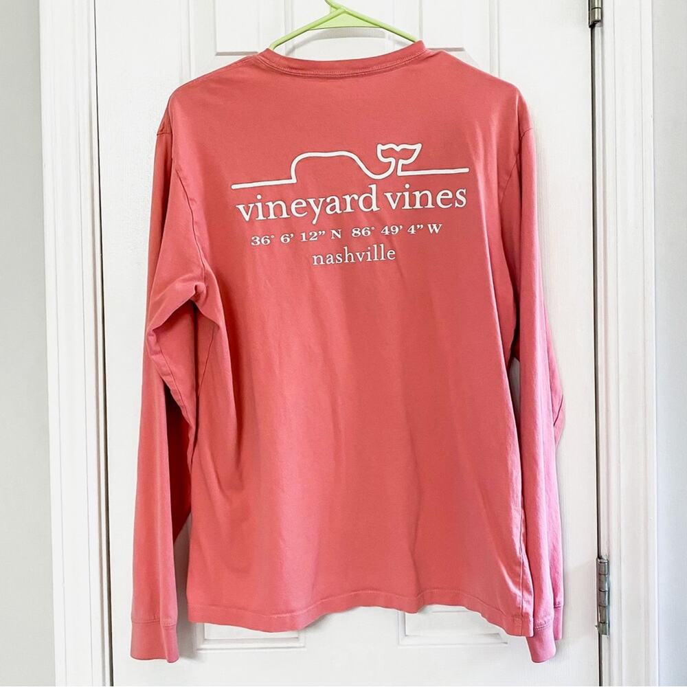 VINEYARD VINES • Coral Nashville TN Coordinates Whale Long Sleeve T-Shirt